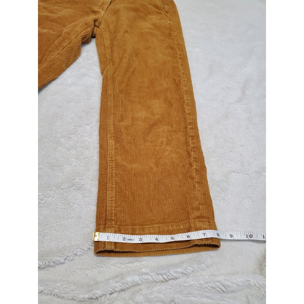 Everlane Tan Corduroy Cropped Pants Women Small 28 Classic Capsule Academia Boho - Picture 10 of 10